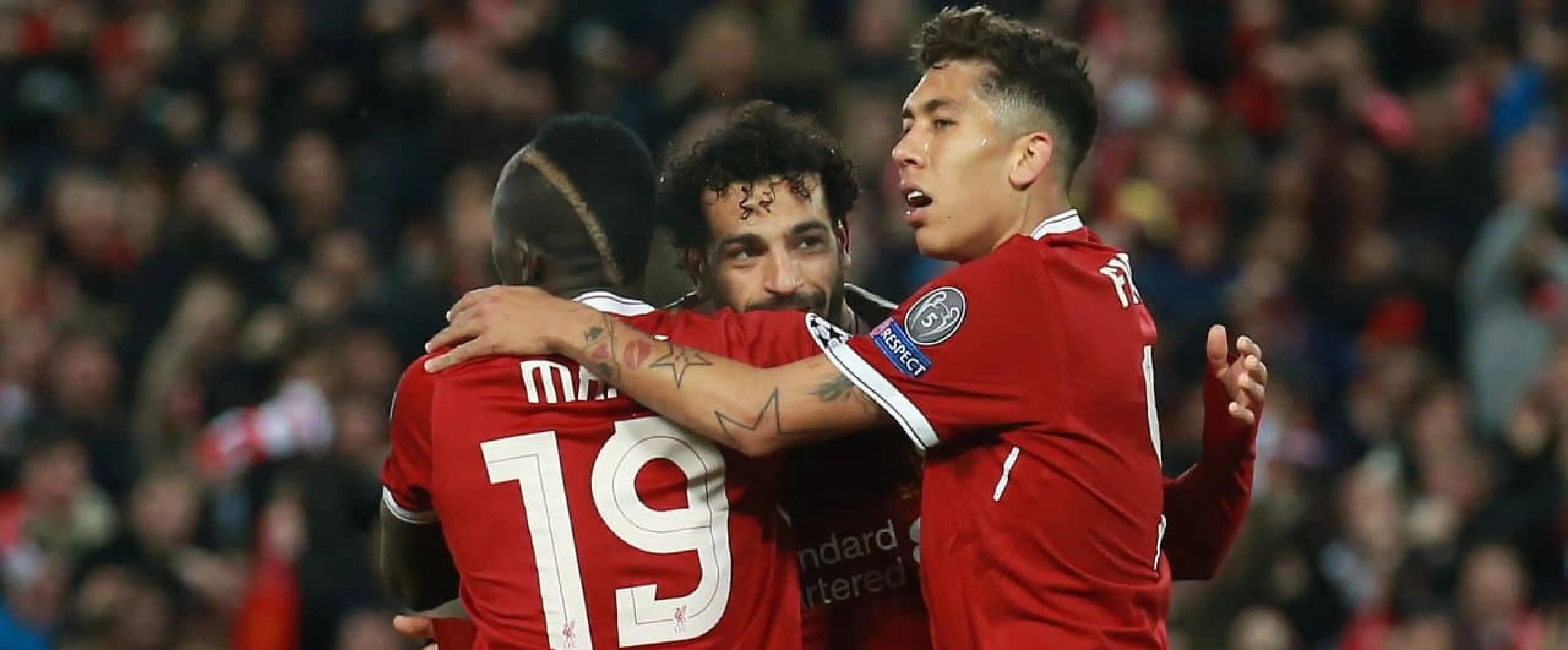 Liverpool attack - Sadio Mane, Mohamed Salah, Roberto Firmino