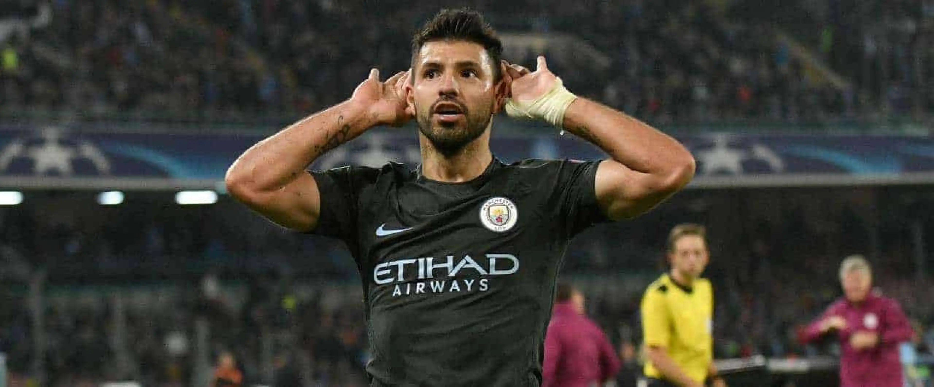 Napoli v Man City - Sergio Aguero
