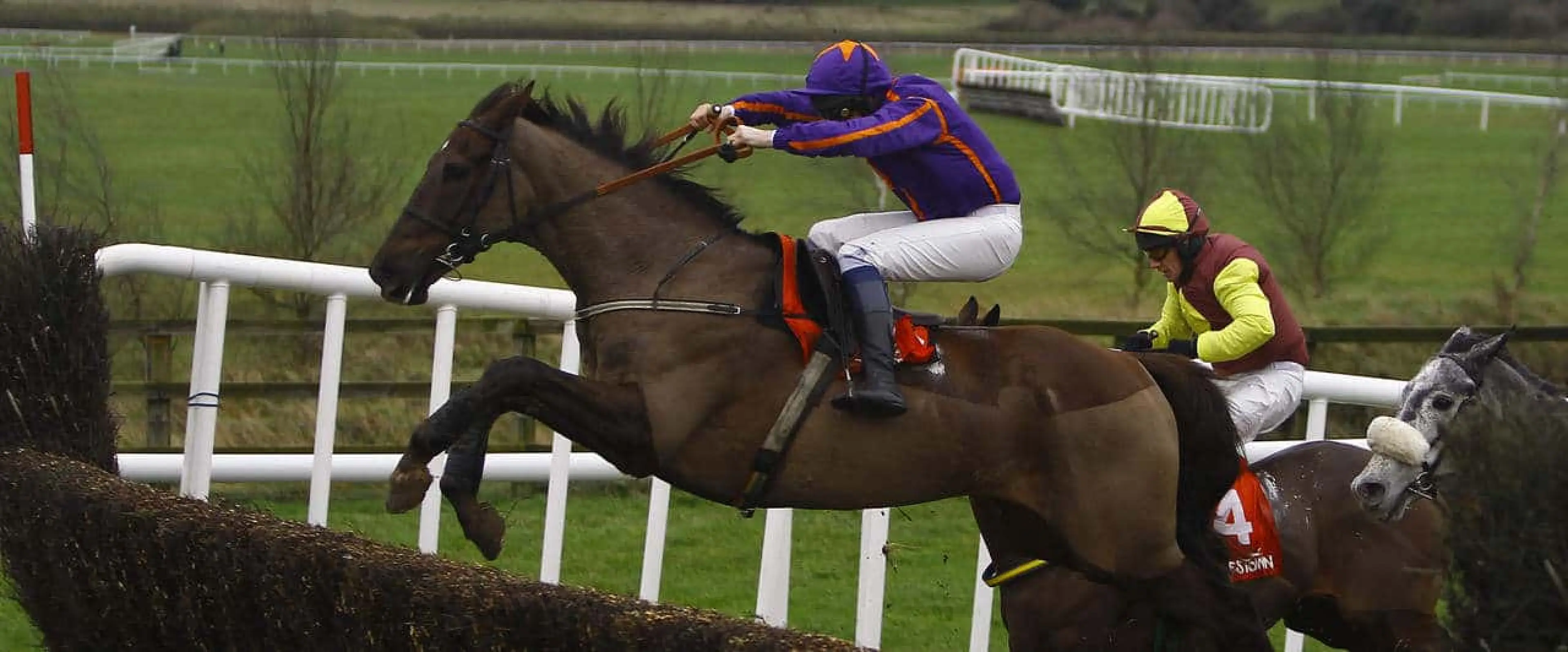 Soll (Emmet Mullins) during the Punchestown Hospitality Beginners Chase Punchestown Photo: Patrick McCann 31.12.2011