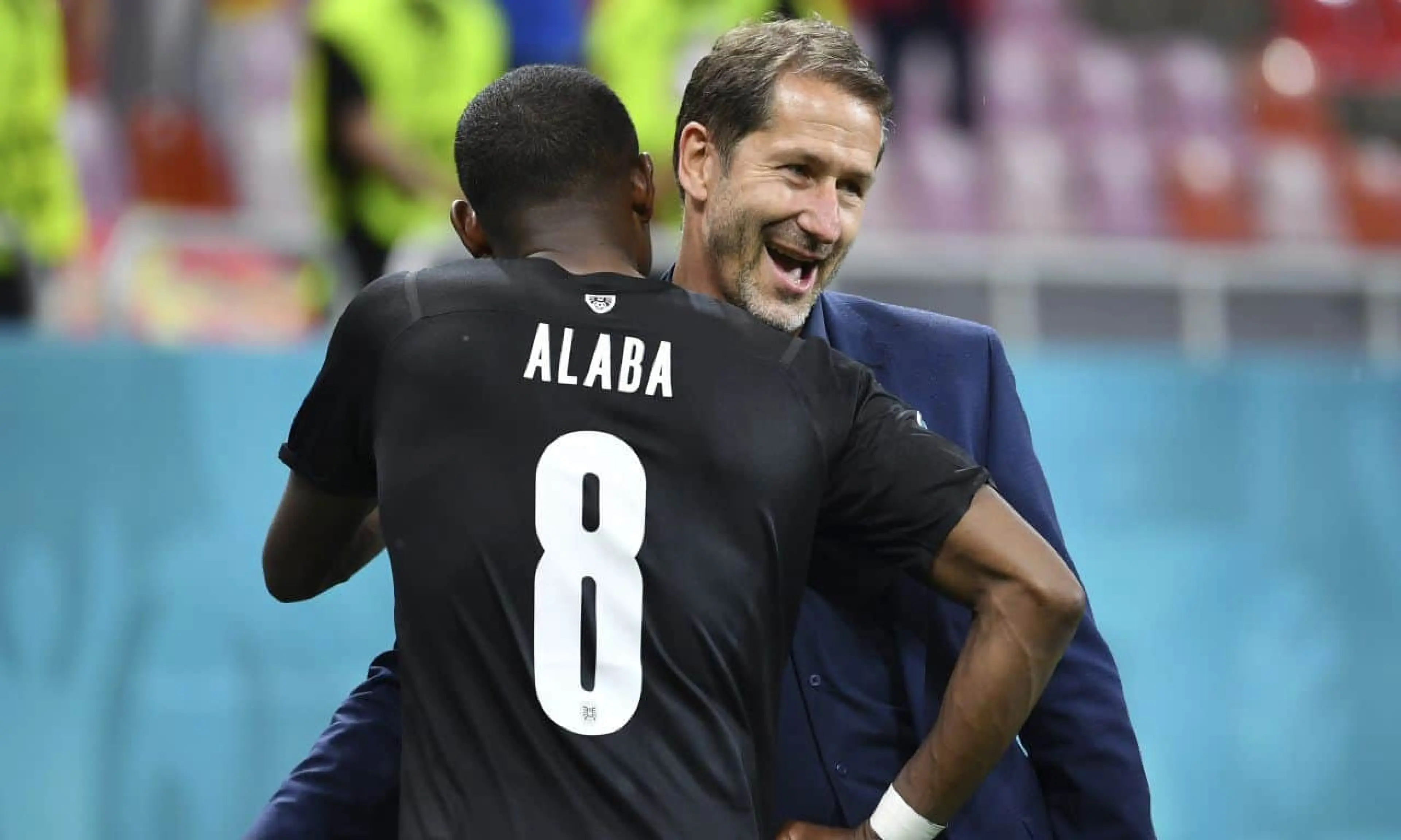 David Alaba and Franco Foda, Austria