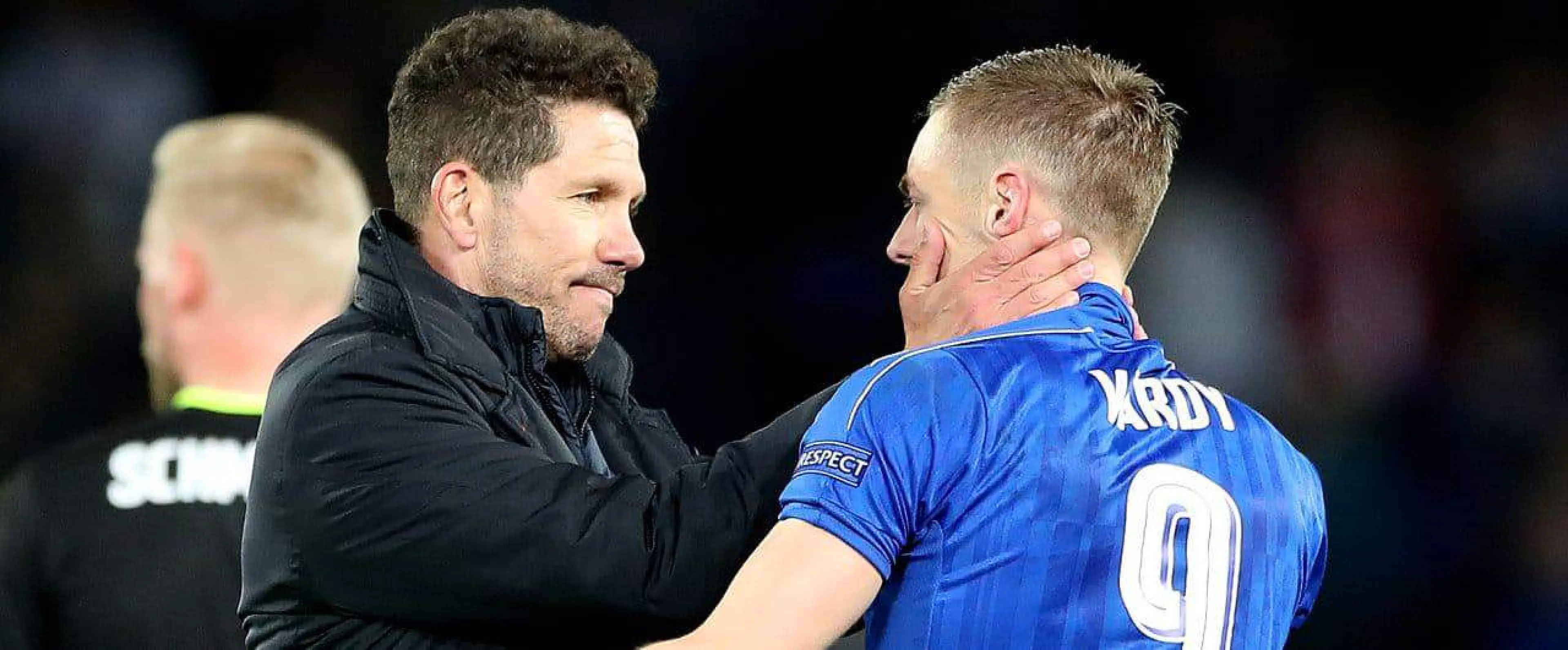 Jamie Vardy and Diego Simeone