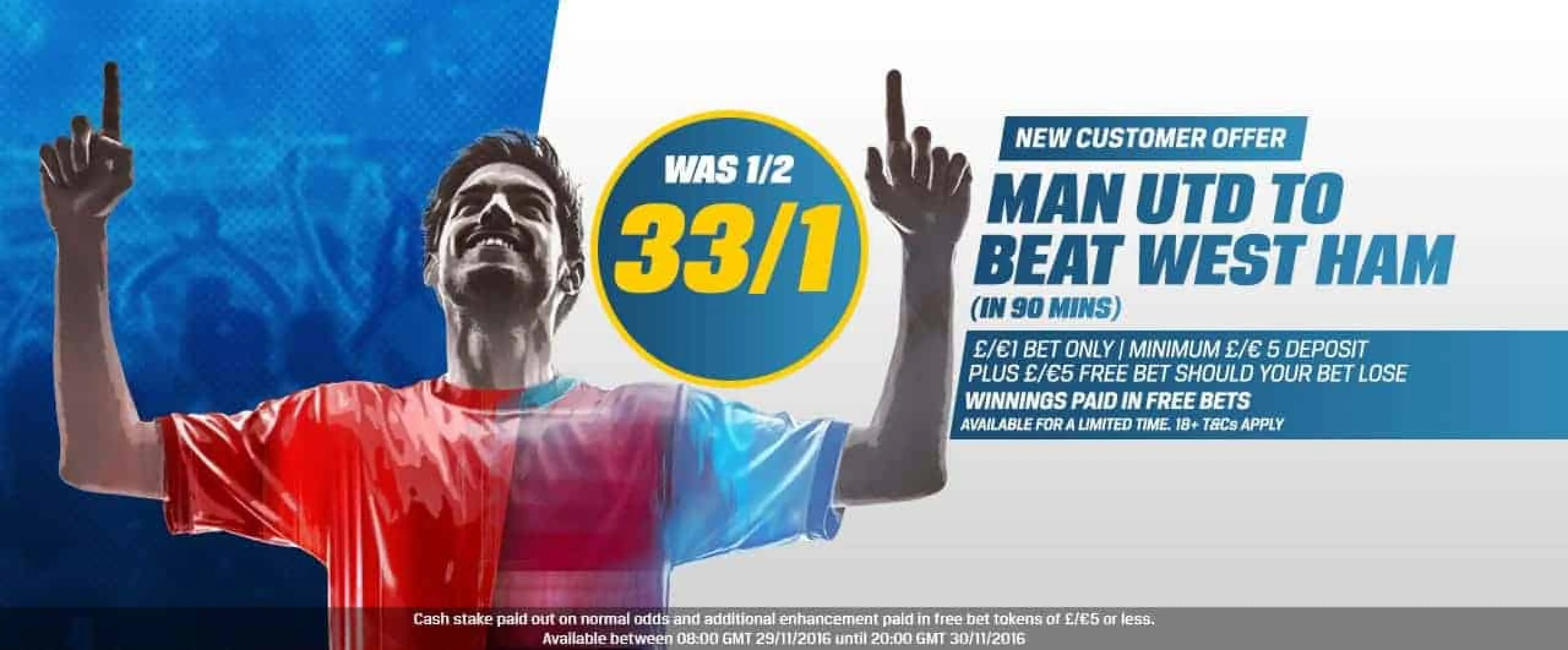 Manchester United enhanced odds