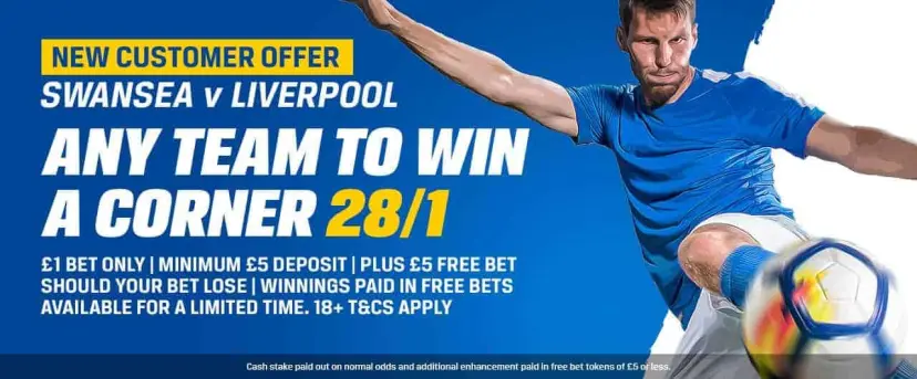 Swansea v Liverpool bet offer