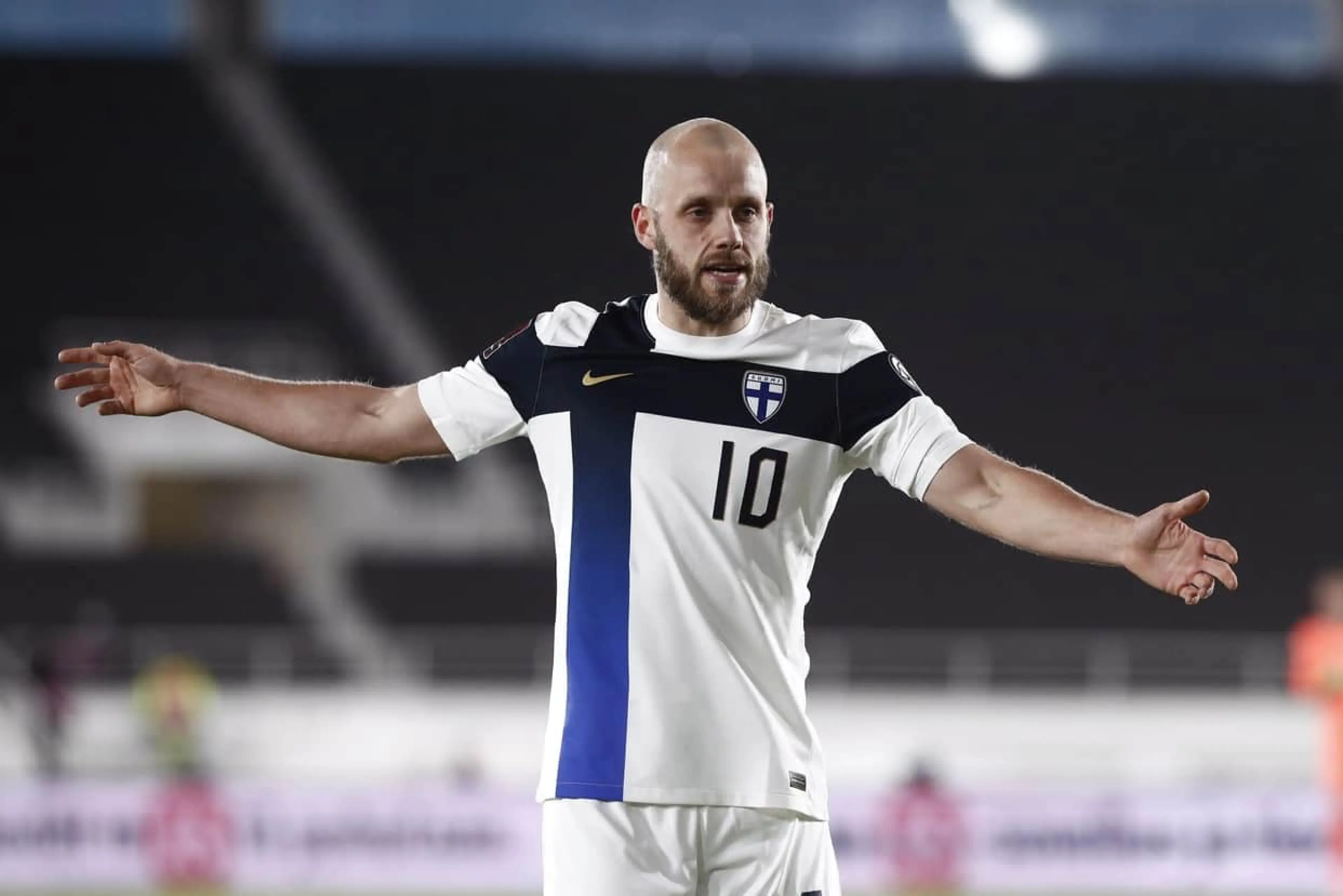 Teemu Pukki in action for Finland
