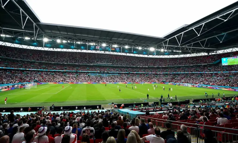 General view of Wembley as England booked their place in the Euro quarter-finals