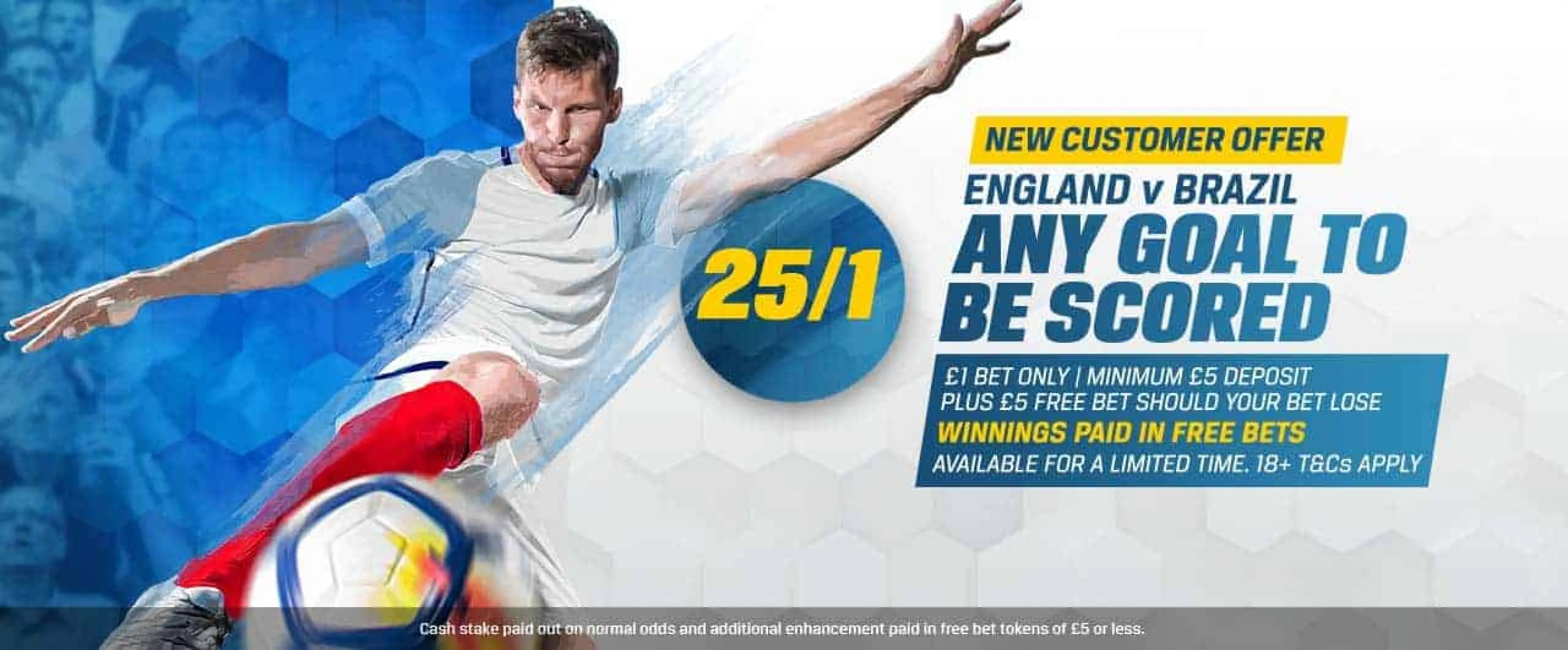 England v Brazil odds
