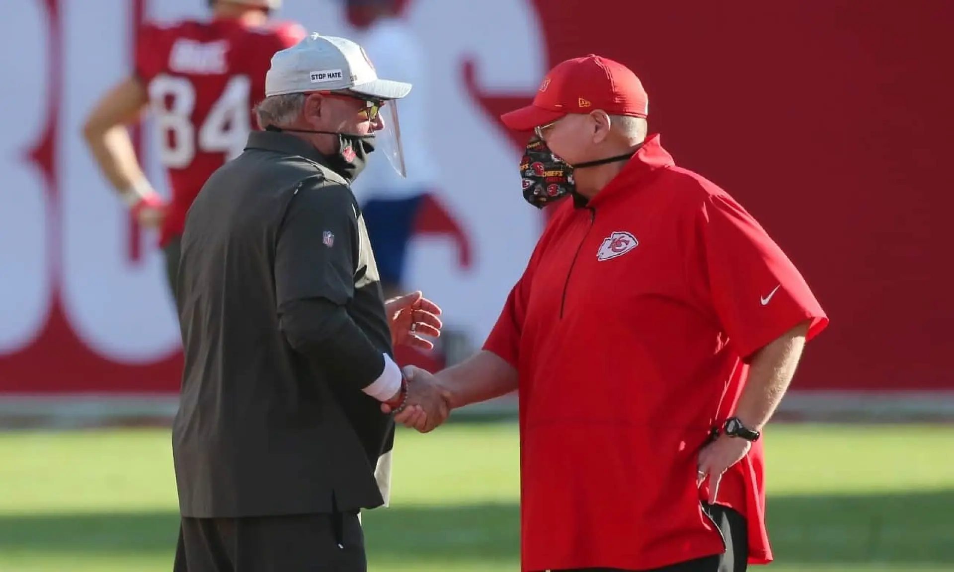 Bruce Arians Andy Reid Super Bowl LV