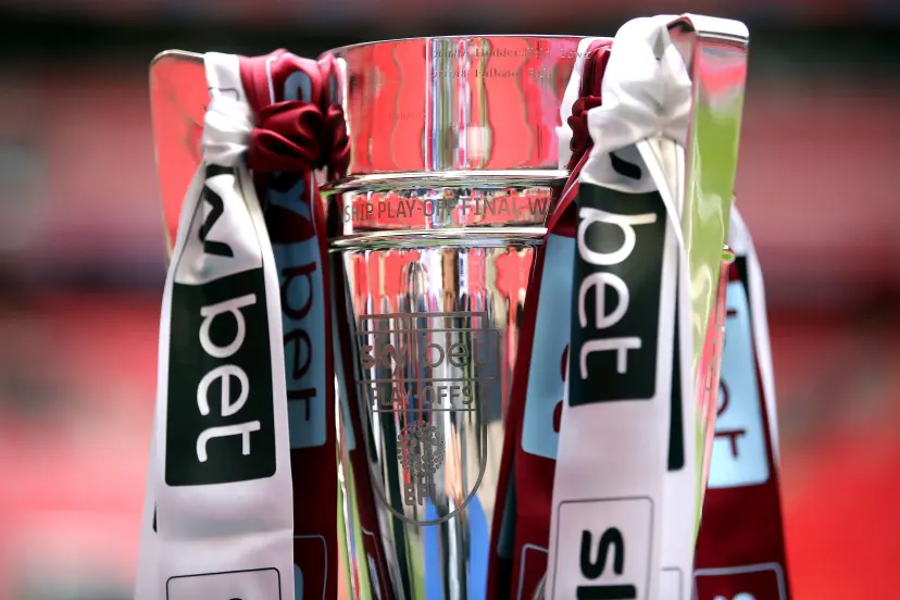 EFL Championship trophy close up
